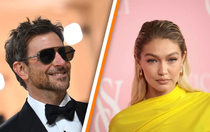 Bredli Kuperlə Gigi Hadid dodaq-dodağa - Foto