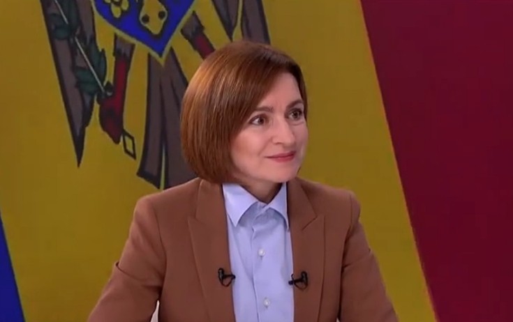 Moldava prezidentinin çıxışı zamanı güclü zəlzələ oldu - Video