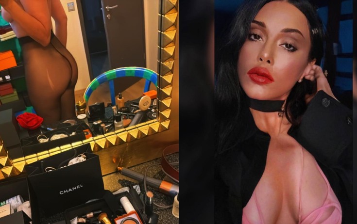 Validə Abbasova yarıçılpaq fotosunu paylaşdı