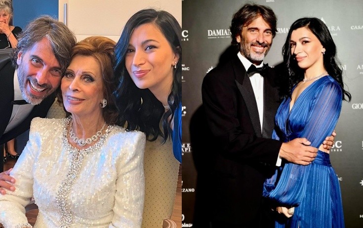 Sofi Lorenin oğlu özündən 21 yaş kiçik xanımla evlənir
