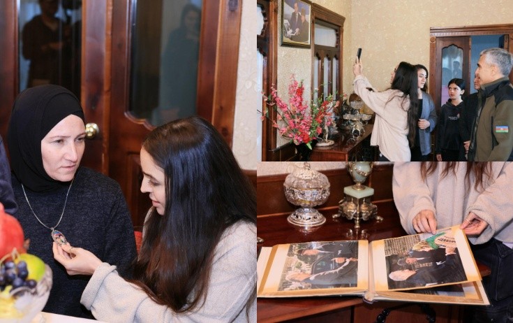 Leyla Əliyeva həmin evdə qonaq oldu - Fotolar