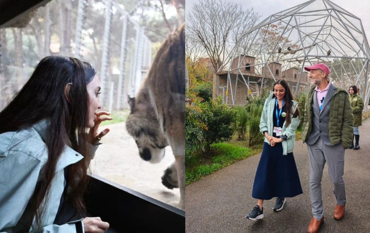 Leyla Əliyeva Bakı zooparkında - Fotolar