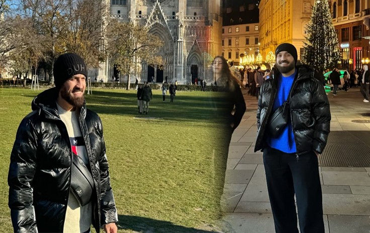 Zamiq Vyananın Yeni il ab-havalı küçələrində - Fotolar