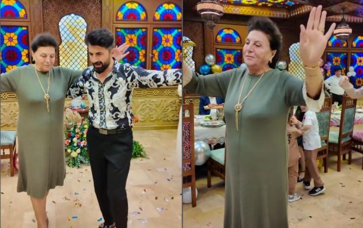 Zaurun anası ilə rəqsi - Video