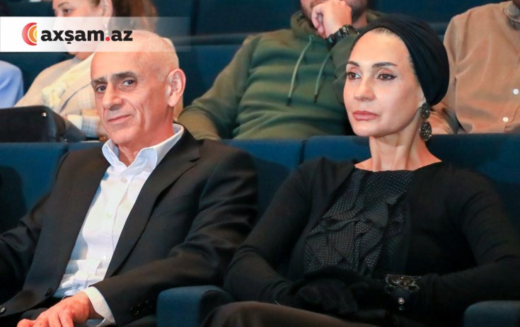Gülzar Qurbanova həyat yoldaşı ilə qalada - Foto