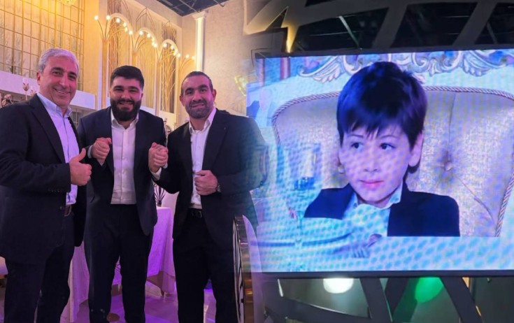 Rafael Ağayev oğluna məclis etdi - Video