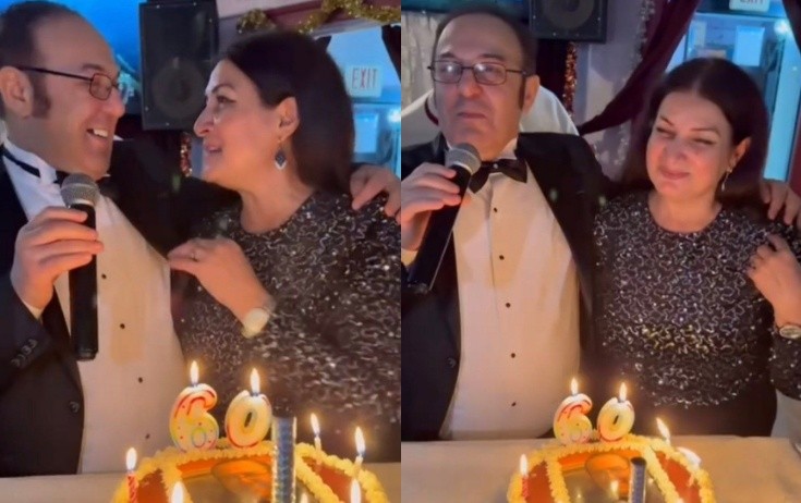 Elariz 60 yaşını xanımı ilə belə qeyd etdi - Video