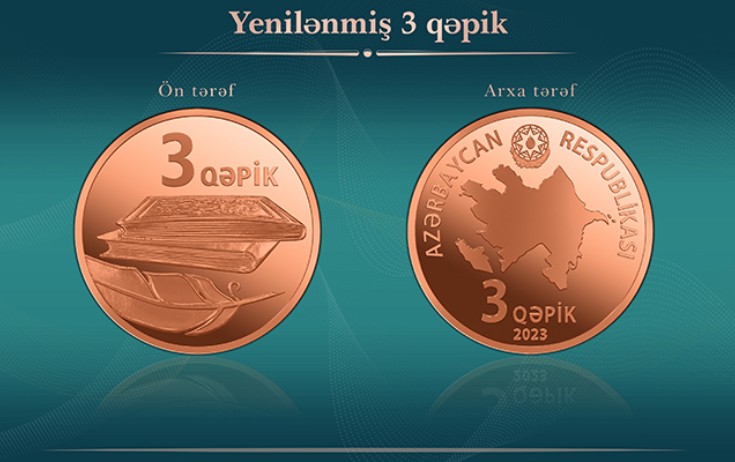 Tədavülə yeni 3 qəpiklik buraxıldı