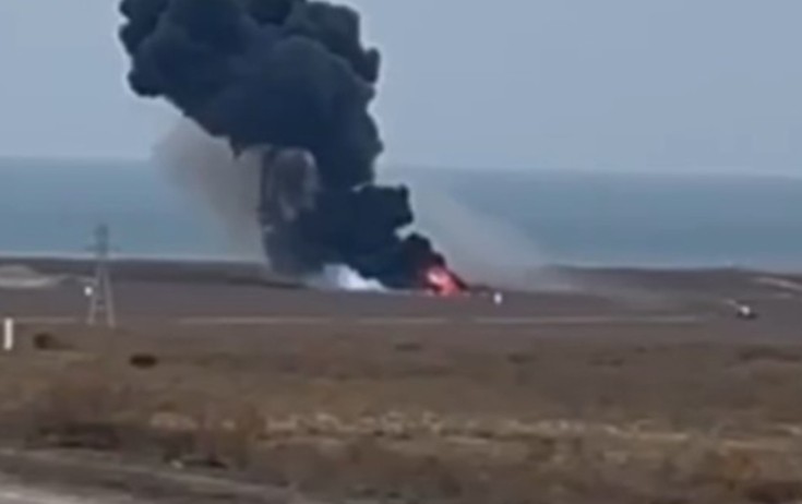 AZAL təyyarəsinin qəzaya düşmə anı - Video