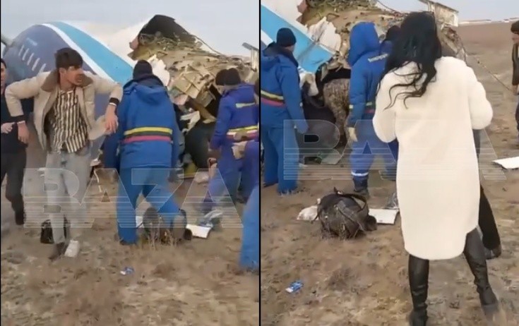 Sağ qalanların çıxarılma anı - Video