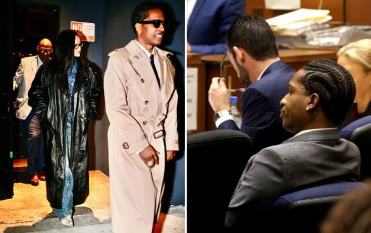 Rihanna nişanlısının məhkəməsinə qatıldı