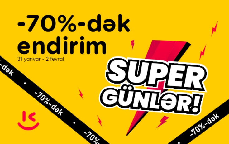 “Kontakt”ın “Super günlər”ində -70%-dək endirim – Yalnız 2 gün