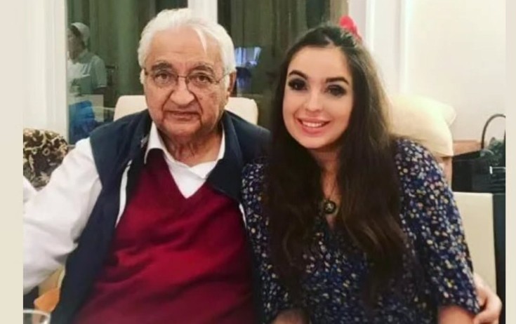 Leyla Əliyeva babasını təbrik etdi - Foto