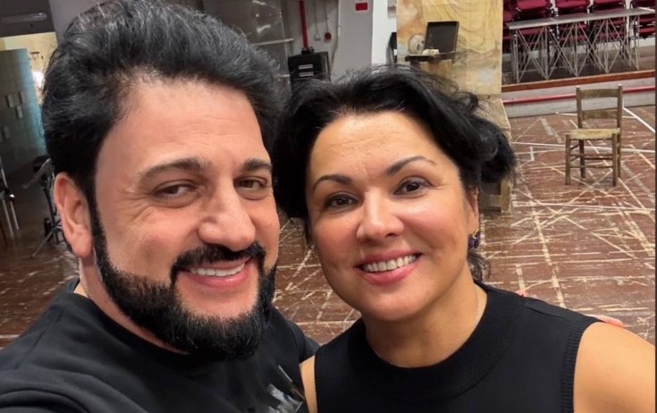 Boşanan cütlük Romada bir araya gəldi - Foto
