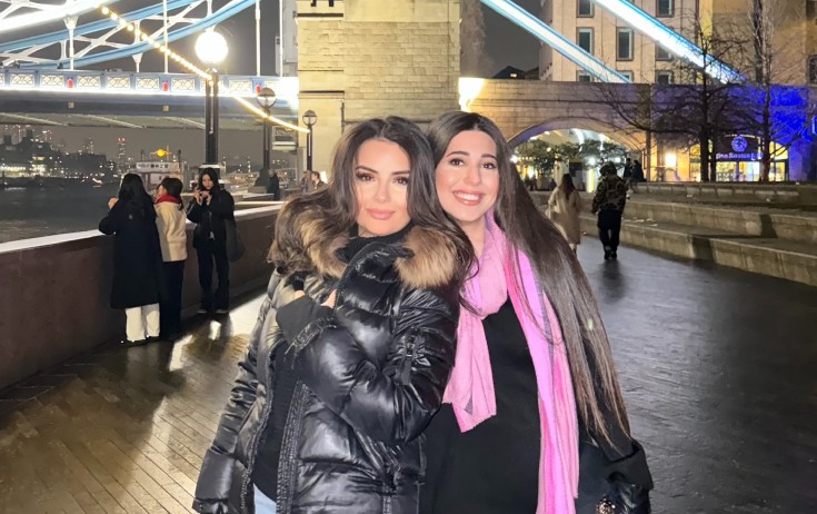 Aysellə Nurlananın London gəzintisi - Fotolar