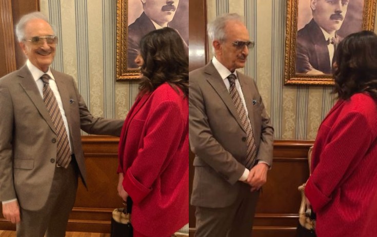 Dilarə Əliyeva Polad Bülbüloğlu ilə bir arada