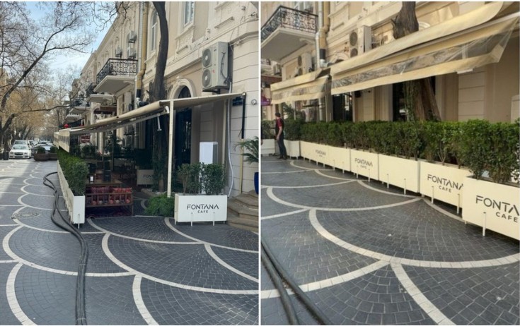 "Fəvvarələr meydanı" yaxınlığında qanunsuz tikilinin qarşısı alınıb