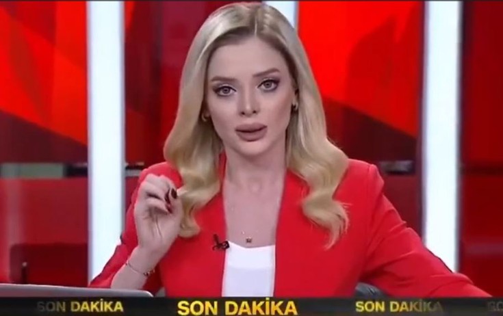 Türkiyədə canlı yayımda zəlzələ anı - Video