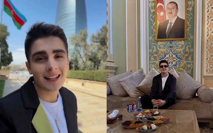 Dil biliyi ilə tanınan bloger Bakıda - Video