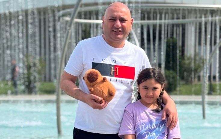 İlkin Misgərli qızı ilə - Foto
