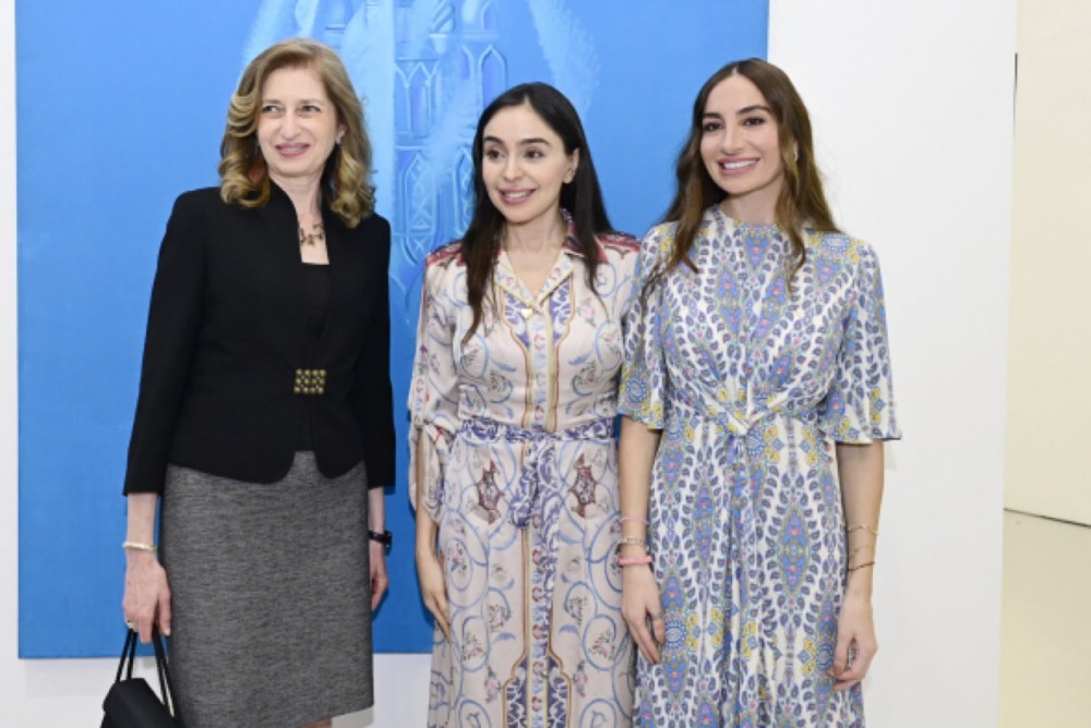 Leyla və Arzu Əliyevalar Romada sərgidə - Fotolar