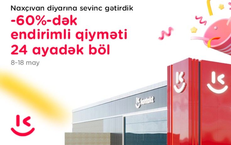 “Kontakt” Naxçıvan mağazasının açılışını Aygün Kazımova ilə etdi - Açılışa özəl 60%-dək endirimlər
