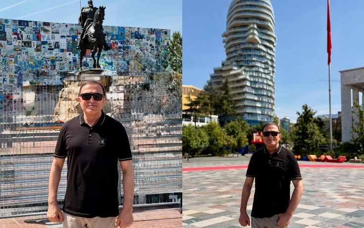 Mənsum İbrahimov Tiranada - Fotolar