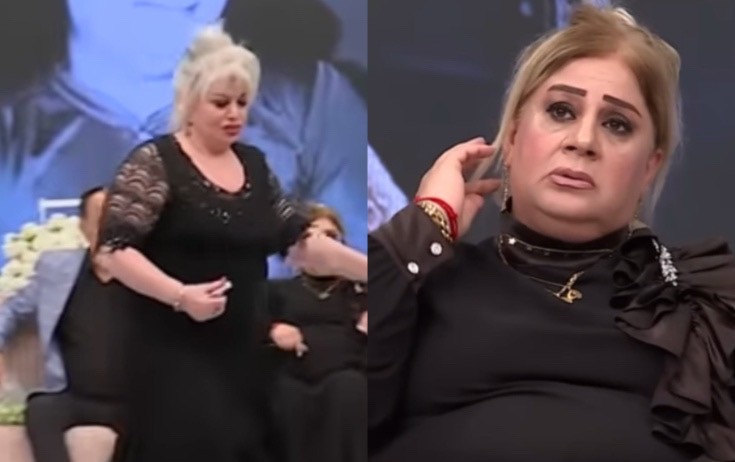 Gövhər Rzayeva müğənni qohumuna əsəbiləşib efiri tərk etdi - Video