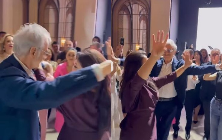Xalq artisti ilə Polad Bülbüloğlunun rəqsi - Video