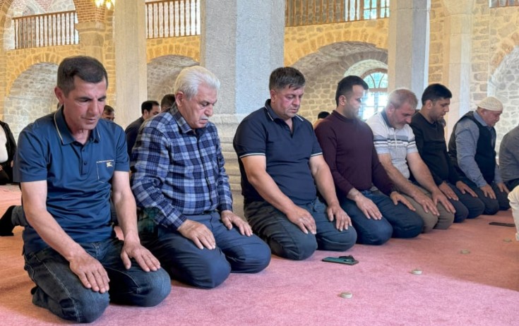 Şuşada bayram namazı qılındı - Fotolar