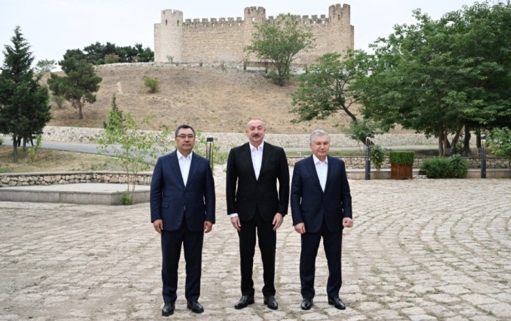 Prezidentlər Şahbulaq qalasında - Fotolar