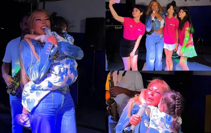 Aygün Kazımova şəhid övladları ilə bir arada - Video