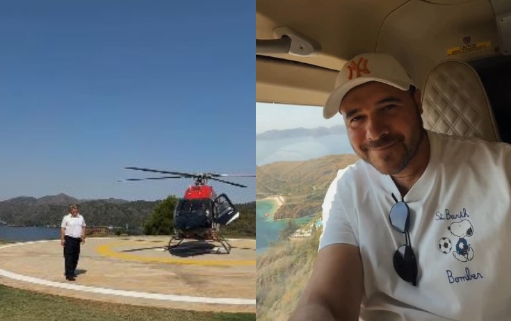 Türkiyəni vertolyotla gəzdi - Video