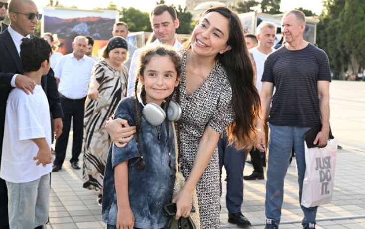 Leyla Əliyeva açılışda - Fotolar