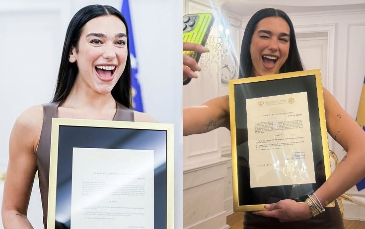 Dua Lipa daha bir ölkənin vətəndaşlığını aldı - Fotolar