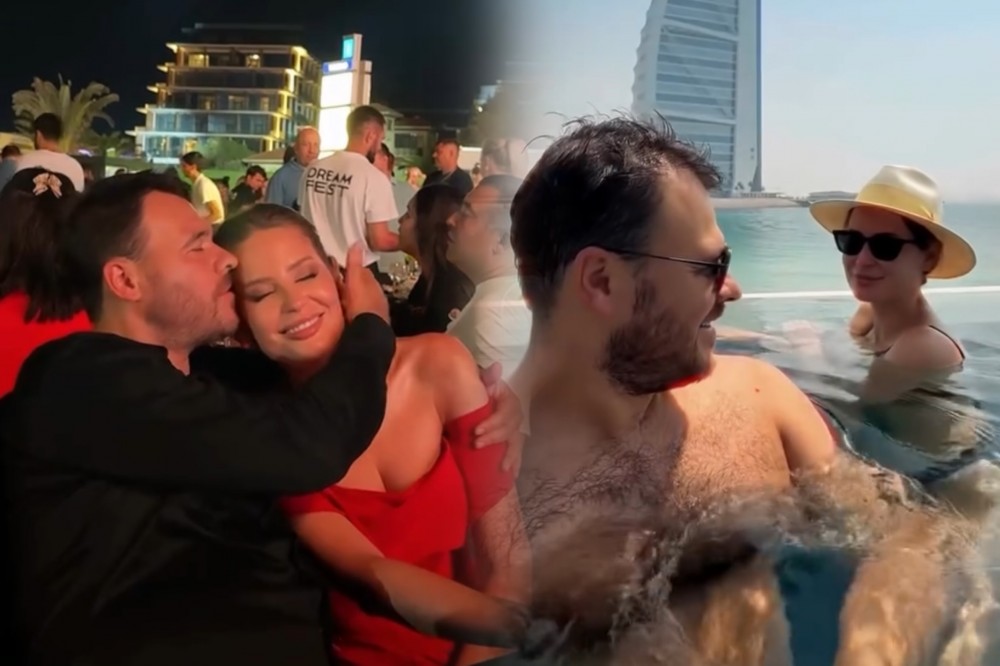 Emindən xanımına ad günü təbriki - Video