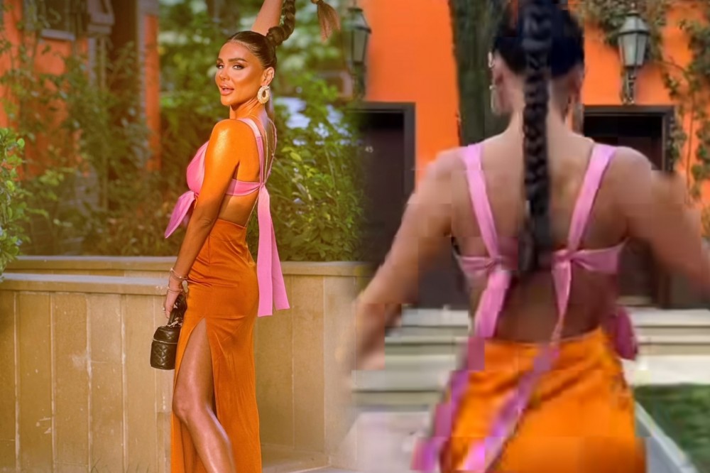 Günelin kürək dekolteli geyimi - Video