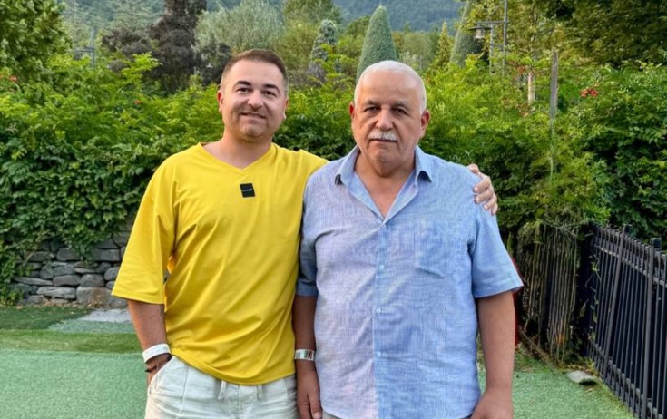 İlkindən atası ilə paylaşım - Foto
