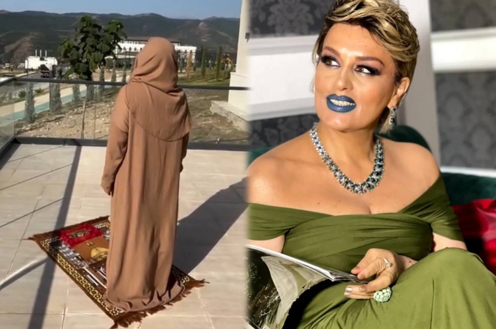 Laçında namaz qıldığı görüntüləri paylaşdı
