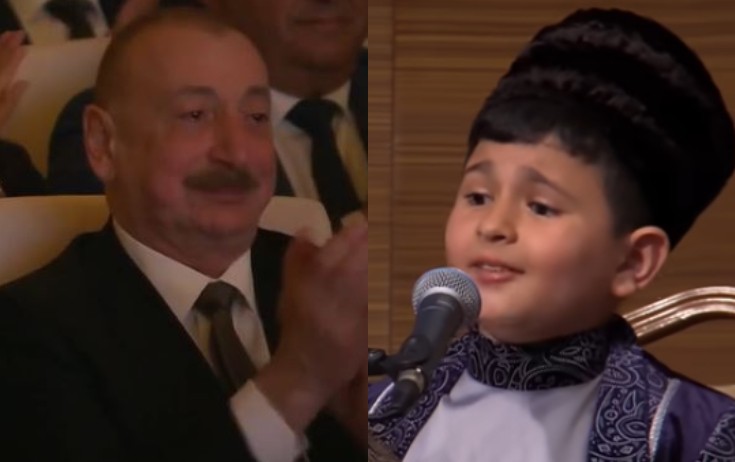 Prezidenti kövrəldən uşaq qalib oldu - Video