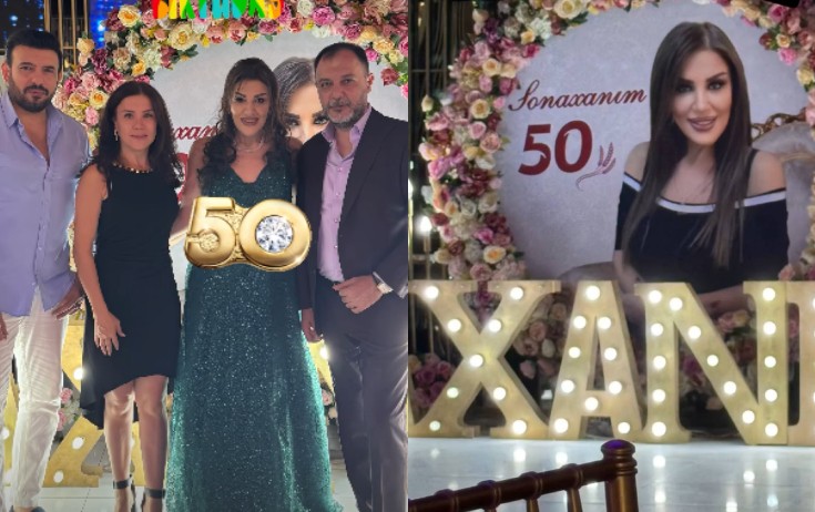 Aktrisa 50 illik yubileyini təmtəraqlı şəkildə qeyd etdi - Video