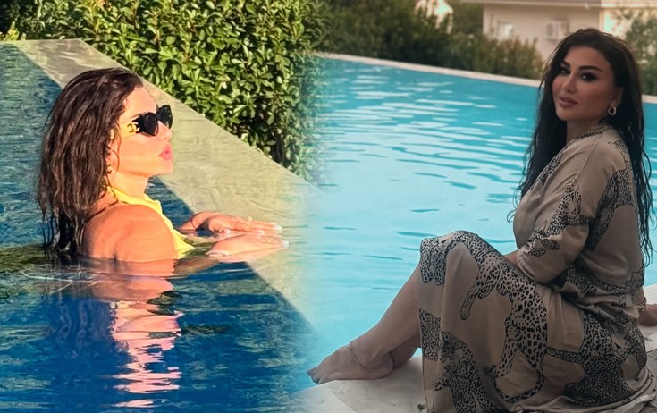 Fatimə hovuzdan fotolarını paylaşdı