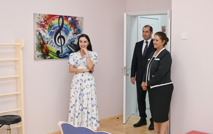 Leyla Əliyeva açılışda - Fotolar