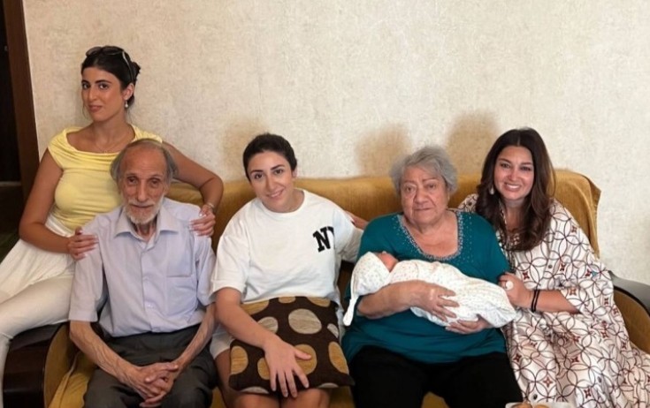 Dilarə Əliyeva qayınatasının ad günündən foto paylaşdı
