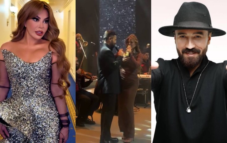 Aygün Kazımova ilə Zamiqin səhnədə maraqlı söhbəti - Video