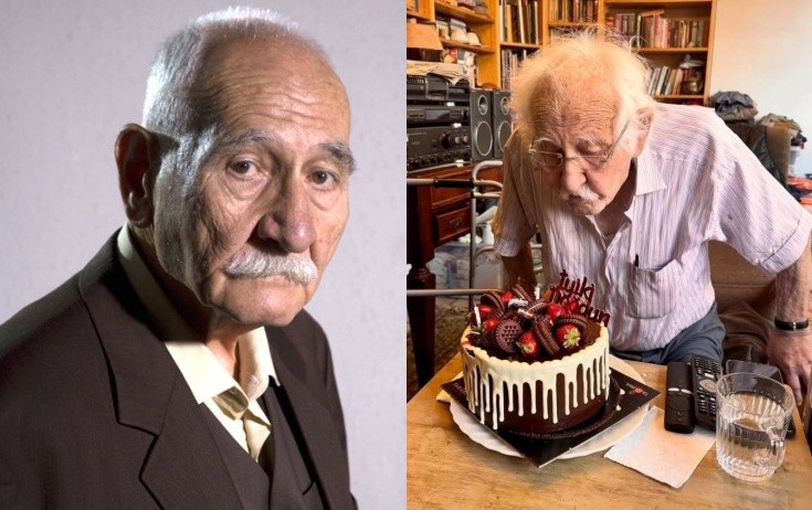 90 yaşlı aktyor uzun aradan sonra - Foto