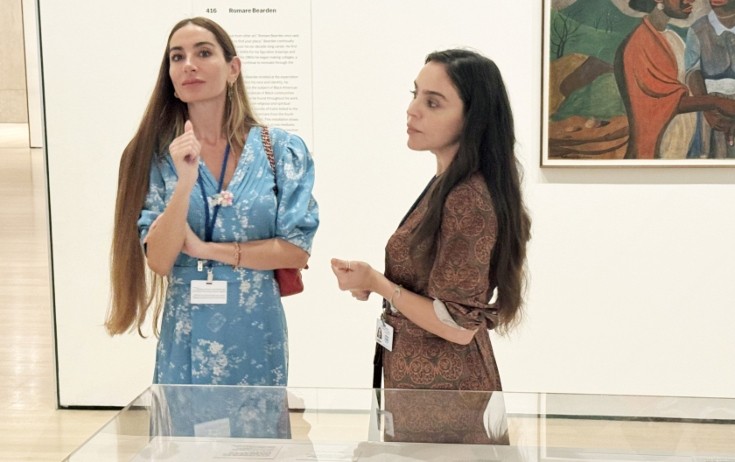 Leyla və Arzu Əliyevalar Nyu-Yorkdakı Müasir İncəsənət Muzeyində - Fotolar