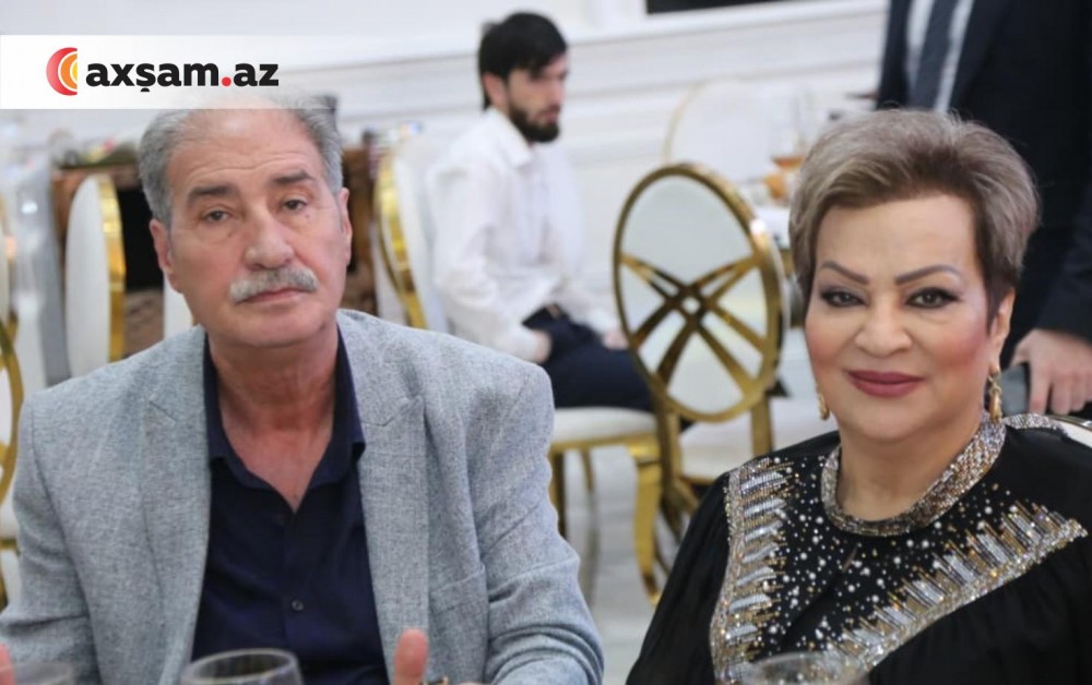 Afaq Bəşirqızı həyat yoldaşı ilə... - Fotolar