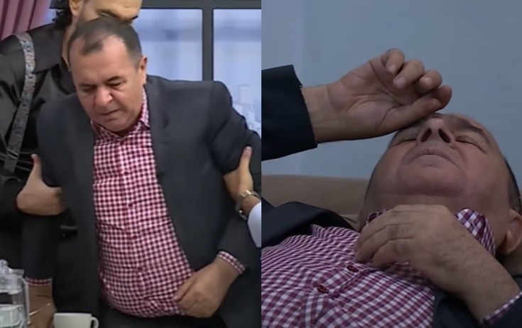 Allahverdi Yolçuyevin efirdə halı pisləşdi - Video