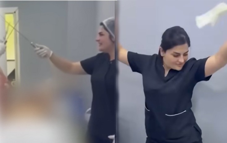 Rəqs edən həkim yenidən işə başlayıb? - Video